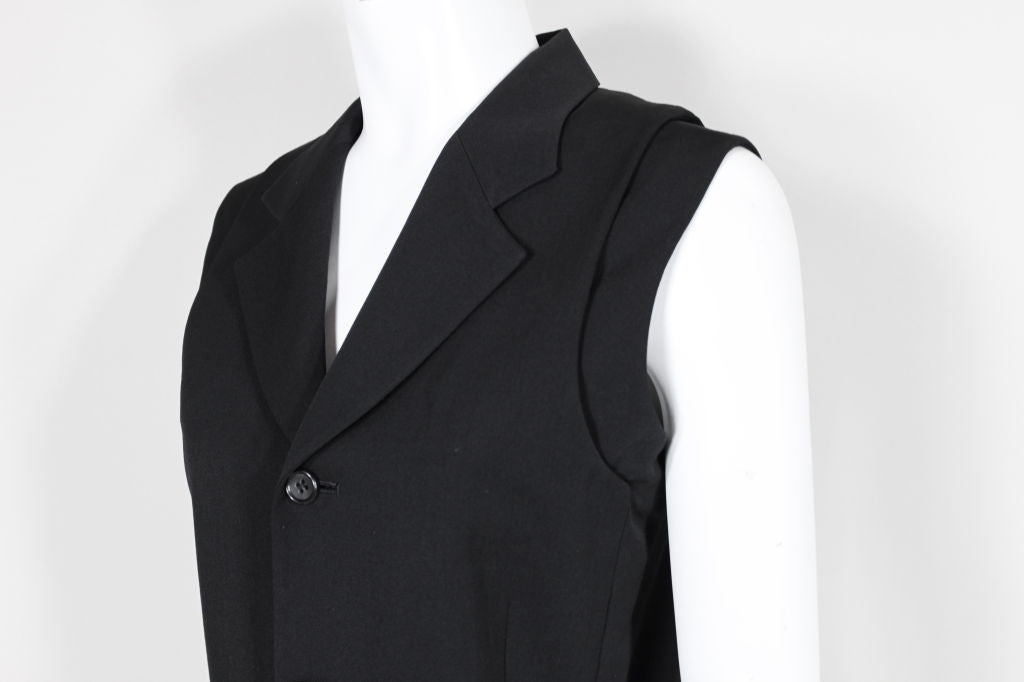 Comme des Garçons Avant-Garde Wool Tuxedo Vest 1