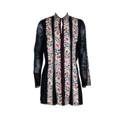 Thea Porter Floral Embroidered Lace Tunic