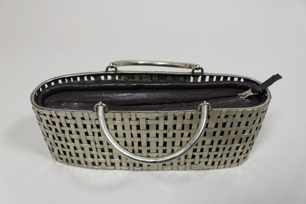 Women's Perez Sanz Woven Metal Handbag