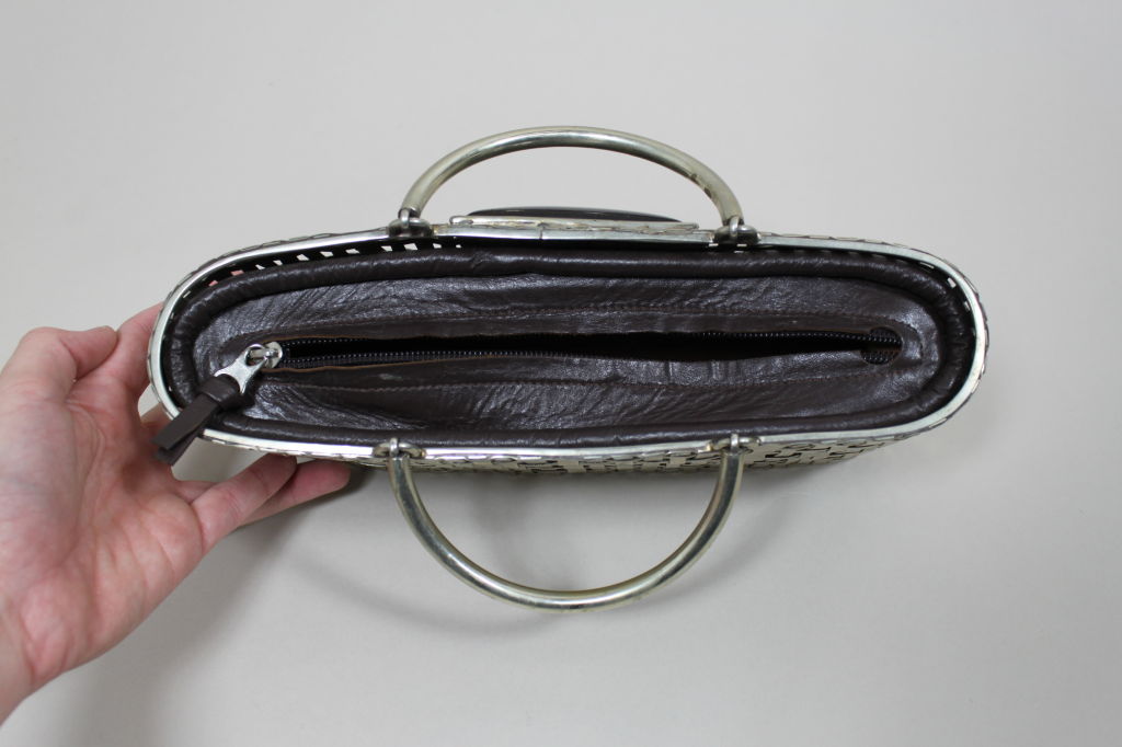 Perez Sanz Woven Metal Handbag 2