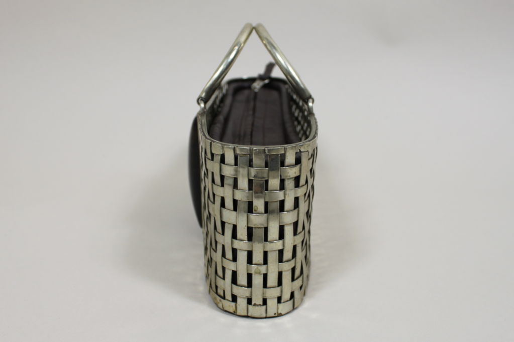 Perez Sanz Woven Metal Handbag 3