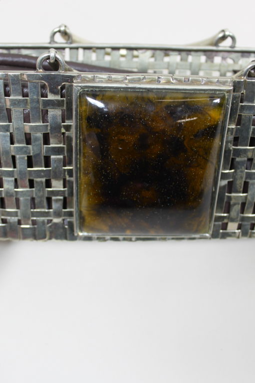 Perez Sanz Woven Metal Handbag 4
