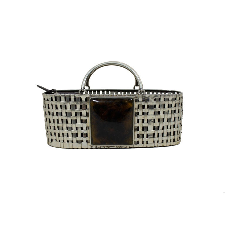 Perez Sanz Woven Metal Handbag