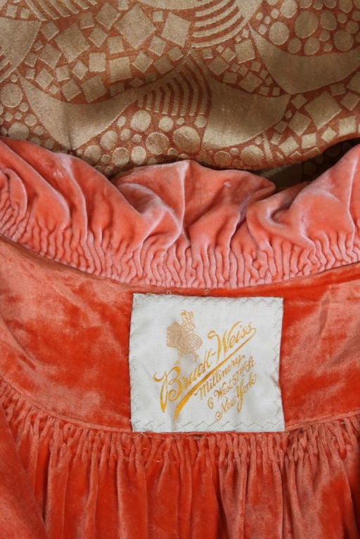 1920s Apricot Gold Lamé Opera Coat 5