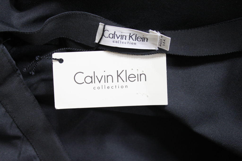 Calvin Klein Backless Silk Taffeta Gown 7