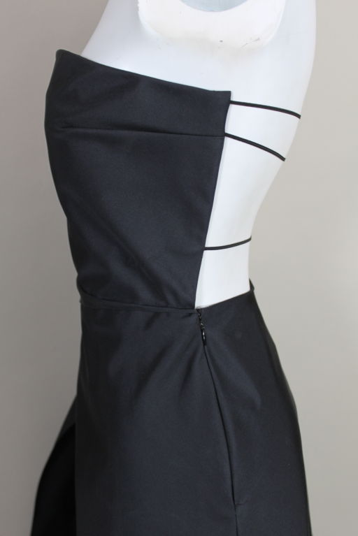 Calvin Klein Backless Silk Taffeta Gown 6