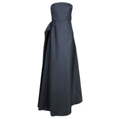 Calvin Klein Backless Silk Taffeta Gown
