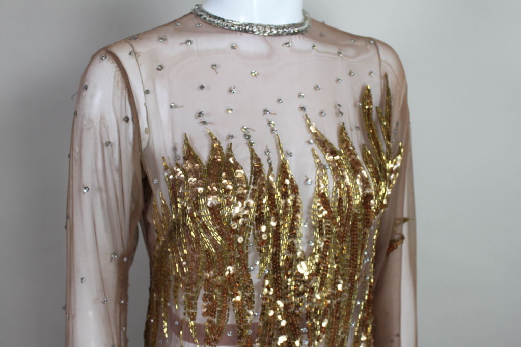 Gladys Knight’s Sequin Embroidered Flame Gown by Nolan Miller 6