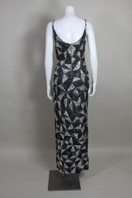 Gladys Knight’s1960’s Solid Sequined Knit Evening Gown 3