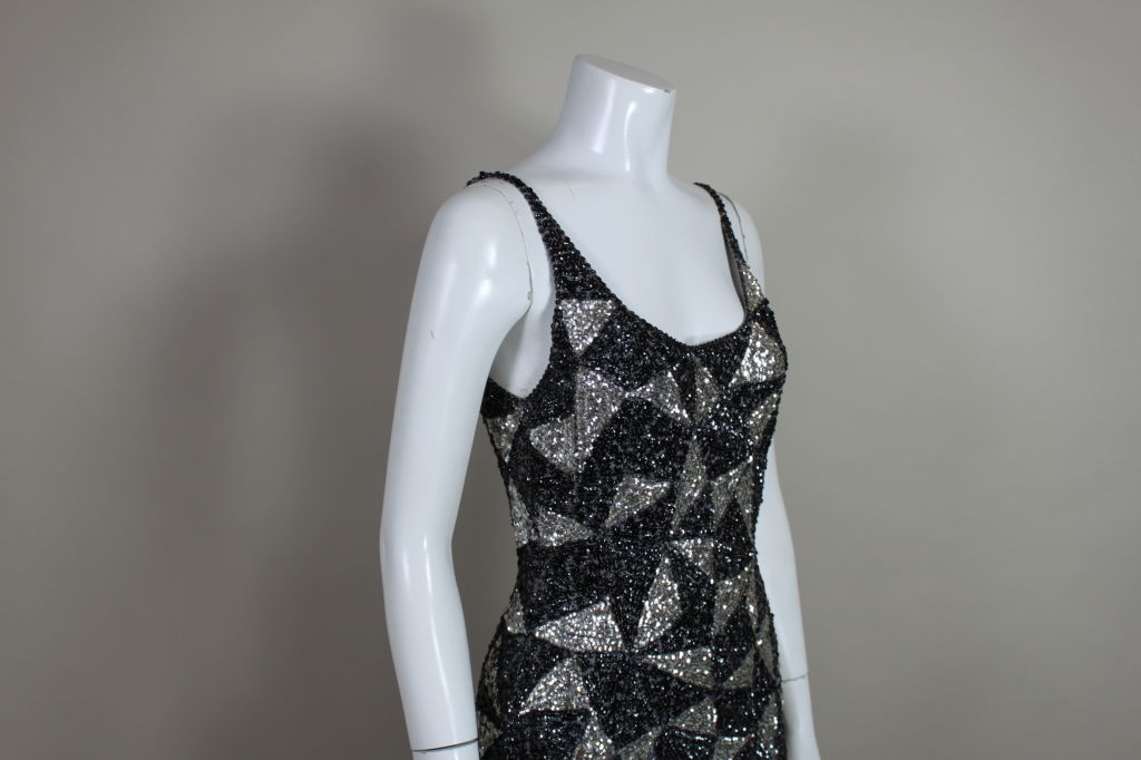 Gladys Knight’s1960’s Solid Sequined Knit Evening Gown 4