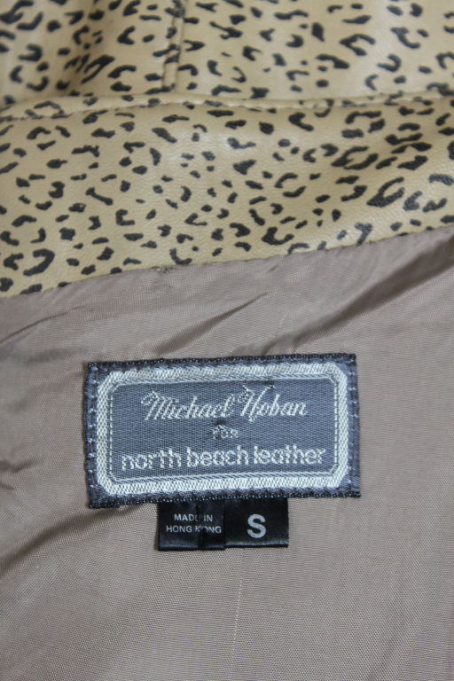 Michael Hoban for North Beach Leather strapless 