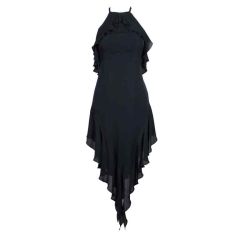 Karl Lagerfeld Ruffled Silk Dress