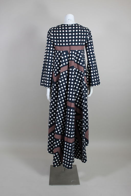 Women's 1960's Marimekko Polka Dot Cotton Dress
