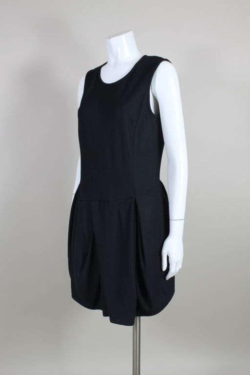 Women's Comme des Garçons Wool Pleated Mini Dress