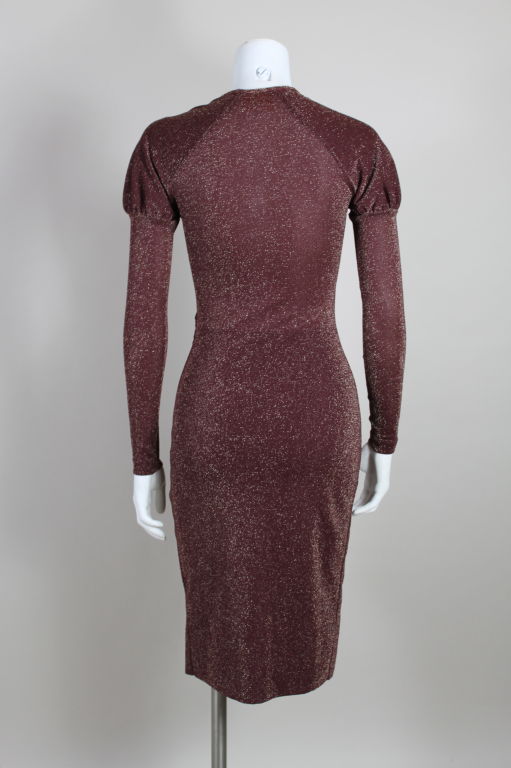 Vivienne Westwood Classic Knit Sexy Lurex Dress For Sale at 1stdibs
