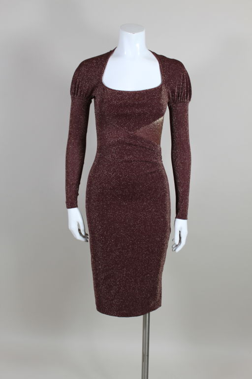 Vivienne Westwood Classic Knit Sexy Lurex Dress For Sale 2