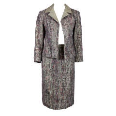 1960’s Christian Dior NY Metallic Tweed Suit