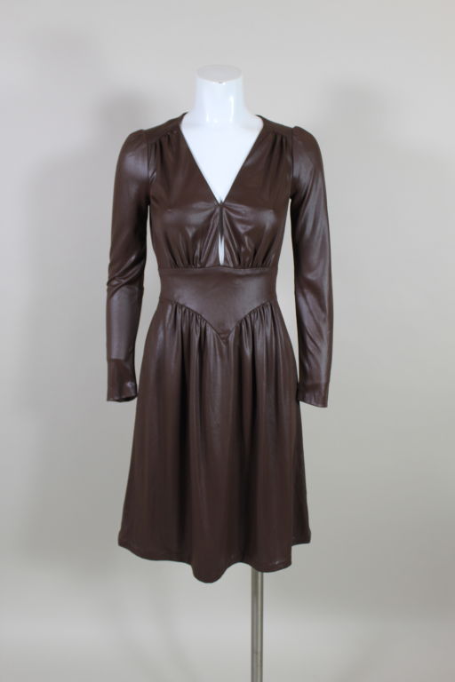 1970’s Lee Bender for Bus Stop "Wet Look" Dress