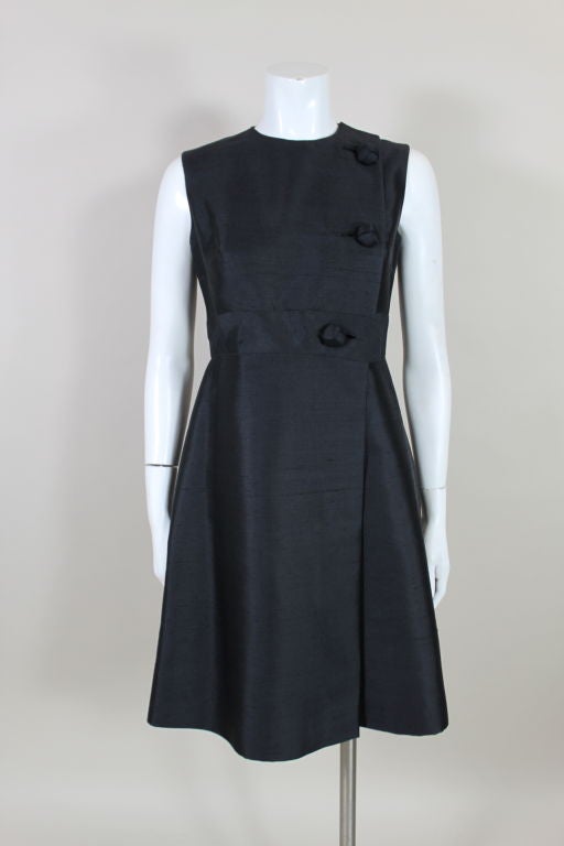 Women's 1960’s Anne Fogarty Raw Silk Dress