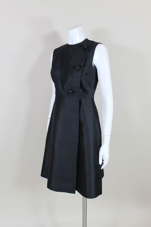 1960’s Anne Fogarty Raw Silk Dress 1