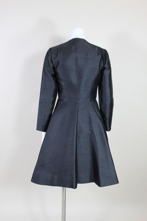 1960’s Anne Fogarty Raw Silk Coat Dress 2