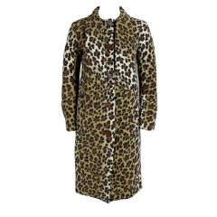 Moschino Cheap and Chic Leopard Print Coat