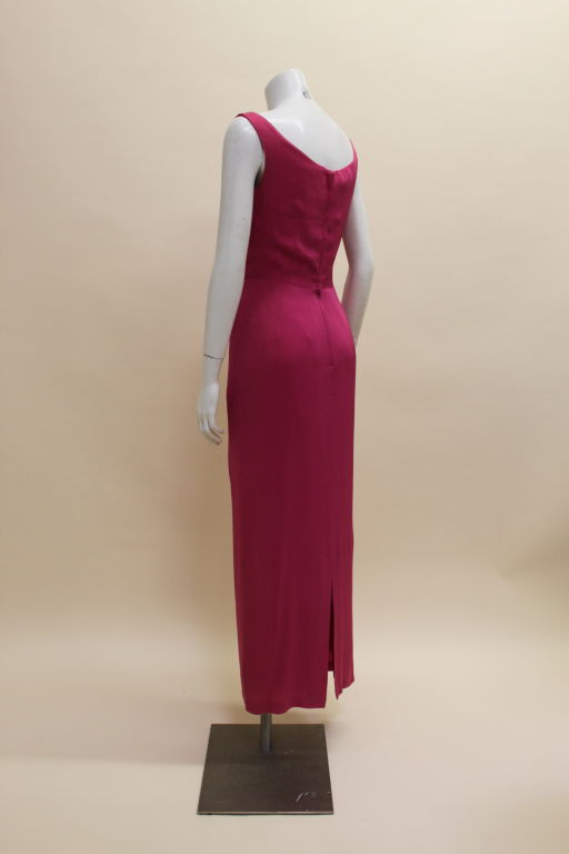 Valentino Hot Pink Silk Crepe Goddess Gown 1
