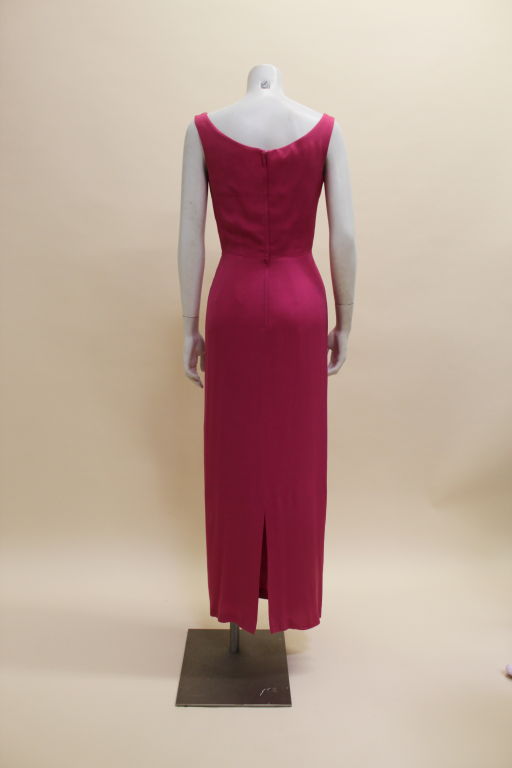 Valentino Hot Pink Silk Crepe Goddess Gown 2