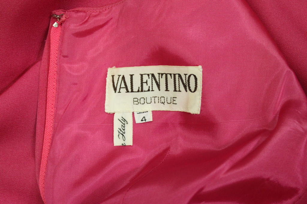Valentino Hot Pink Silk Crepe Goddess Gown 3