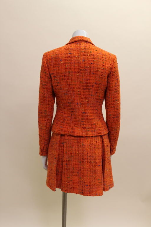 Gianni Versace Jeans Couture Rainbow Flecked Tweed Suit 2