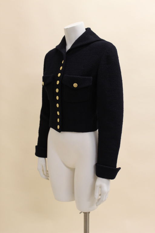Women's Chanel Nubby Wool Sailor Jacket