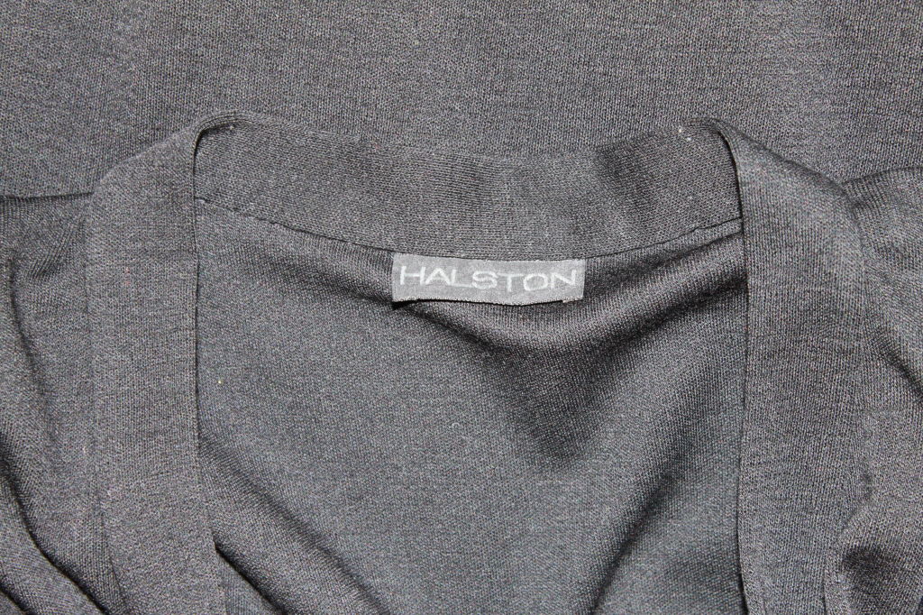 Halston Wool Jersey Trapeze Dress 5