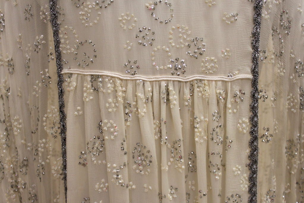1970's Thea Porter Couture Glitter Chiffon Caftan 6