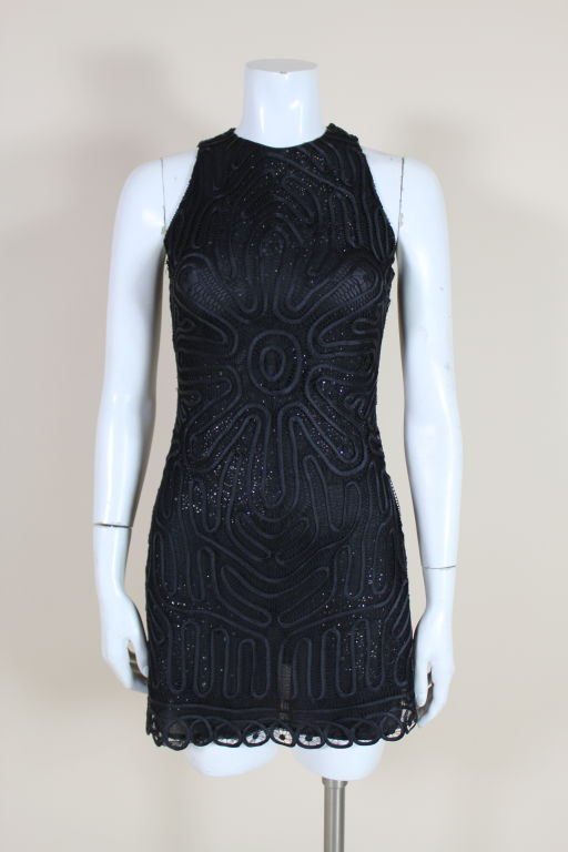 Versace Couture Lace and Rhinestone Party Dress
