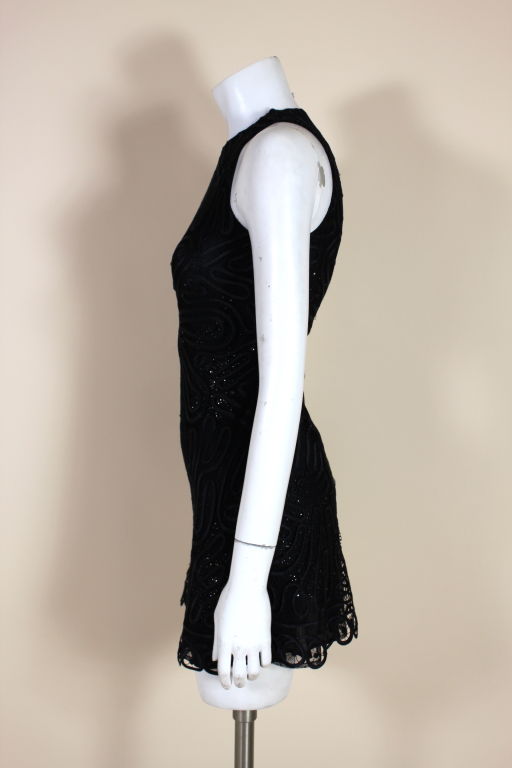 Versace Couture Lace and Rhinestone Party Dress at 1stdibs