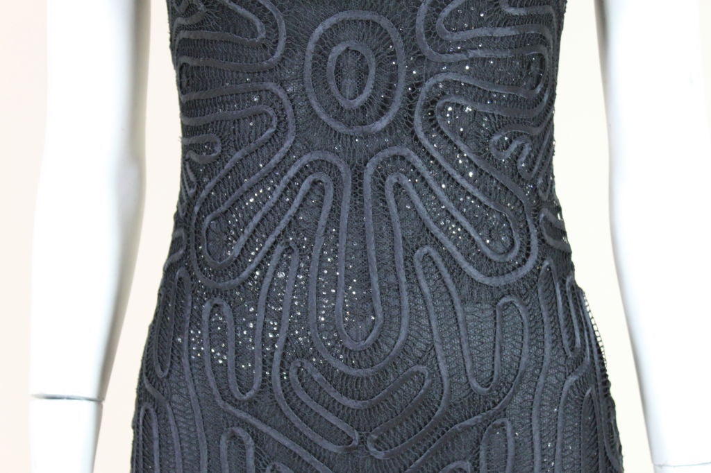 Versace Couture Lace and Rhinestone Party Dress 3