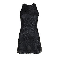 Versace Couture Lace and Rhinestone Party Dress