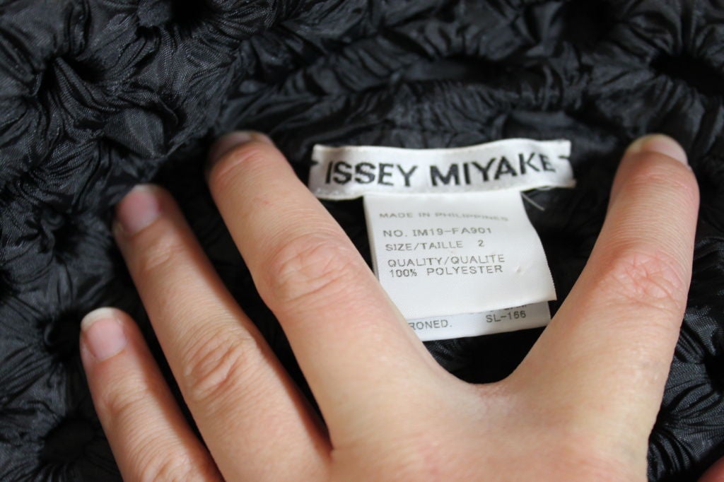 Issey Miyake Organza Shibori Puckered Coat 7