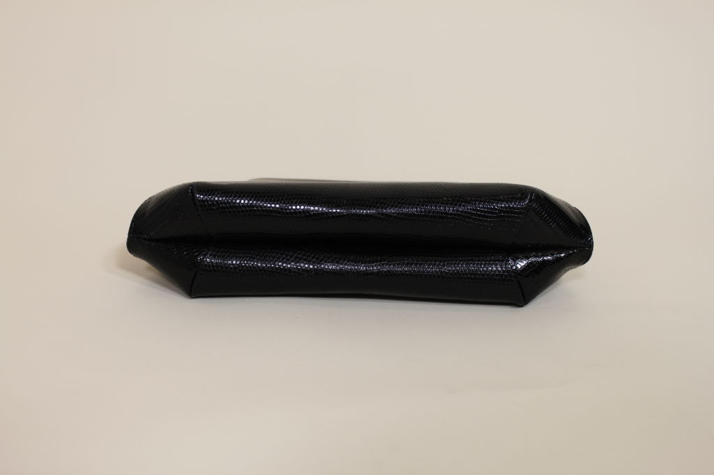 Bottega Veneta Structured Reptile Clutch 1