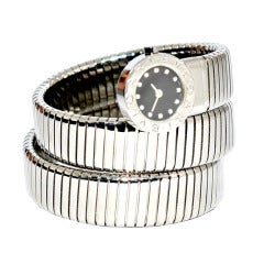Bulargi Lady's Stainless Steel Tubogas Bracelet Watch