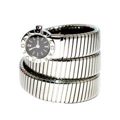 Bulgari Lady
s Stainless Steel Tubogas Bracelet Watch