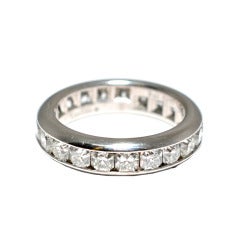 Tiffany & Co. Diamond Platinum Lucida Eternity Ring