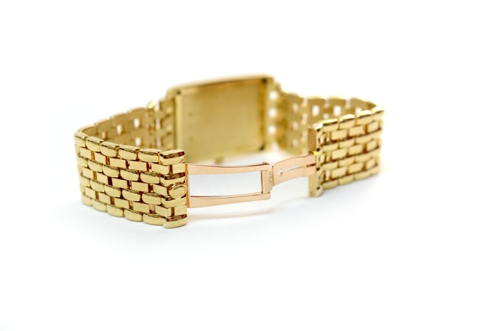 Women's or Men's Concord Yellow Gold and Diamond Veneto Wristwatch with Mother-of-Pearl Dial