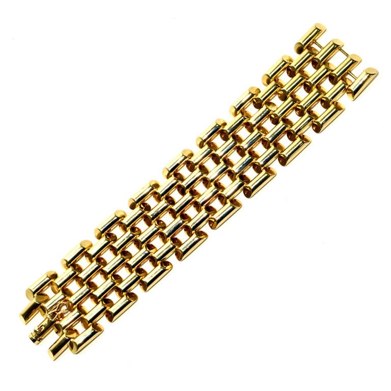 Silver Plume Co >> Tiffany and Co Yellow Gold Heavy Wide Link Retro Beautiful ... Silver Plume Co >> Tiffany and Co Yellow Gold Heavy Wide Link Retro Beautiful ...