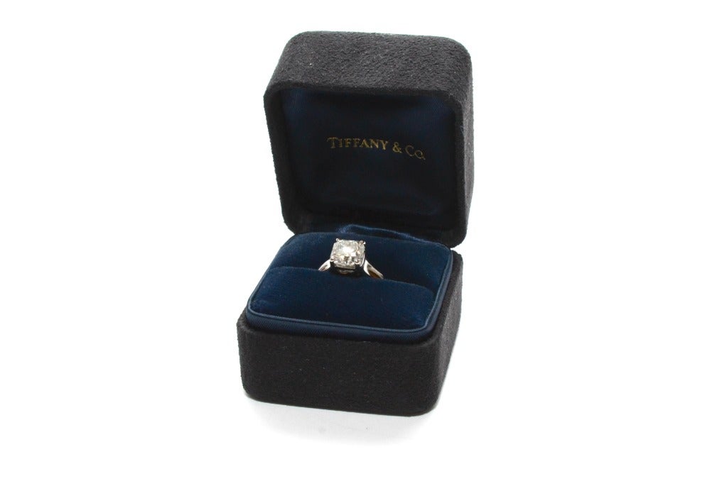 Tiffany & Co 1.77ct Platinum Lucida Engagement Ring GIA Certified 1