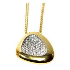 Roberto Coin  "Capri Plus" Pave Diamond Pendant Necklace