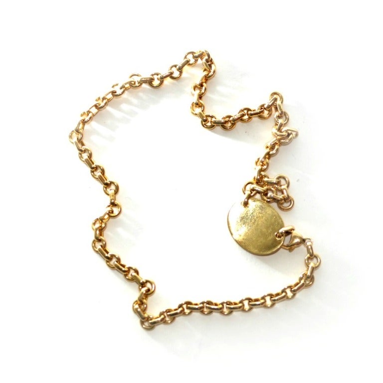 Contemporary Tiffany & Co Yellow Gold “Return to Tiffany & Co” Necklace. For Sale