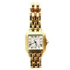 Cartier Yellow Gold Panthere Wristwatch