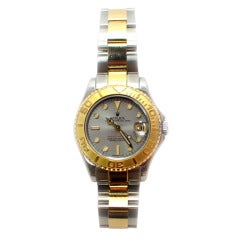 Rolex Stainless Steel and Yellow Gold Yachtnaster Mid-Size Wristwatch