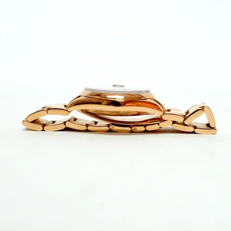 Rolex Rose Gold Day-Date President Wristwatch with Black Diamond Dial Ref 118205 In Excellent Condition In Houston, TX